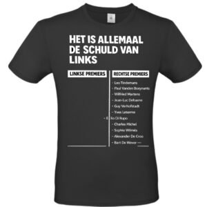 Schuld van links t-shirt